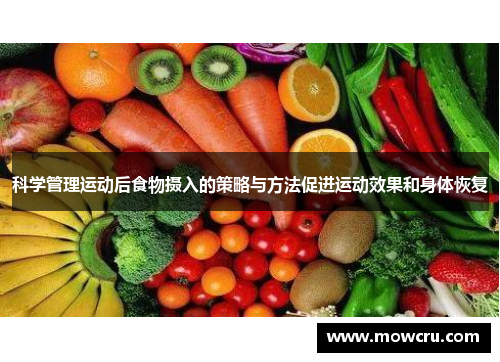 科学管理运动后食物摄入的策略与方法促进运动效果和身体恢复